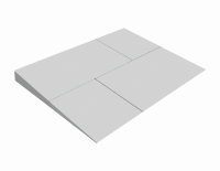 XPS ТЕХНОНИКОЛЬ CARBON PROF SLOPE-2,1% 600x1200x35/60 Элемент B