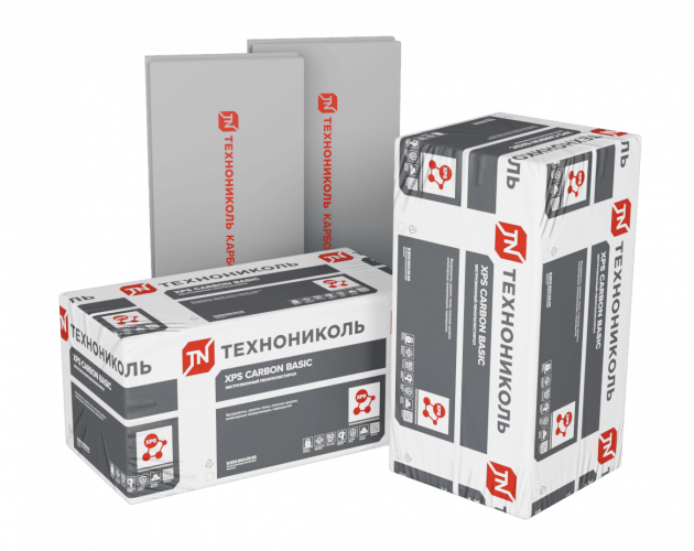 Экструзионный пенополистирол XPS CARBON BASIC 200 / КАРБОН БАЗА 200 1180х580х50-L
