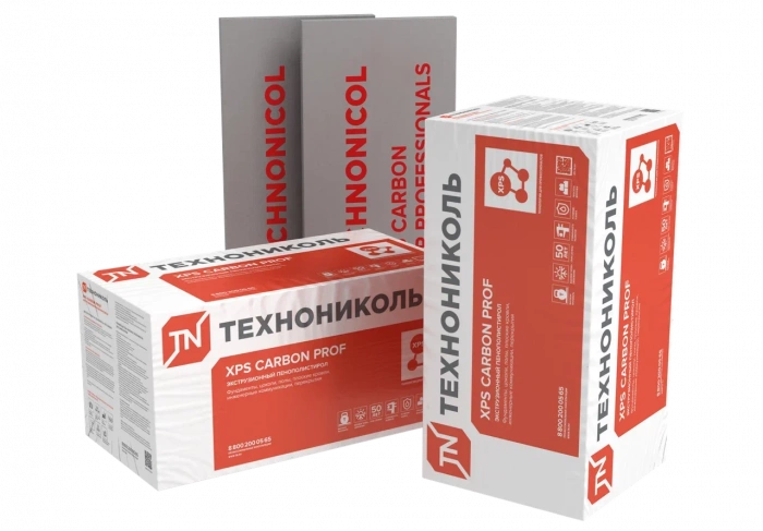 Теплоизоляция Технониколь XPS CARBON PROF 1180х580х80-L (5 плит, 3,422 кв.м)